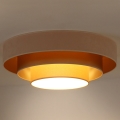 Duolla - LED Stropné svietidlo LUNETA LED/26W/230V pr. 60 cm 4000K krémová/zlatá/béžová