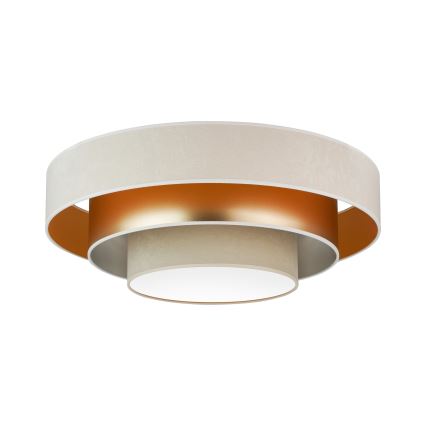 Duolla - LED Stropné svietidlo LUNETA LED/26W/230V pr. 60 cm 4000K krémová/zlatá/béžová