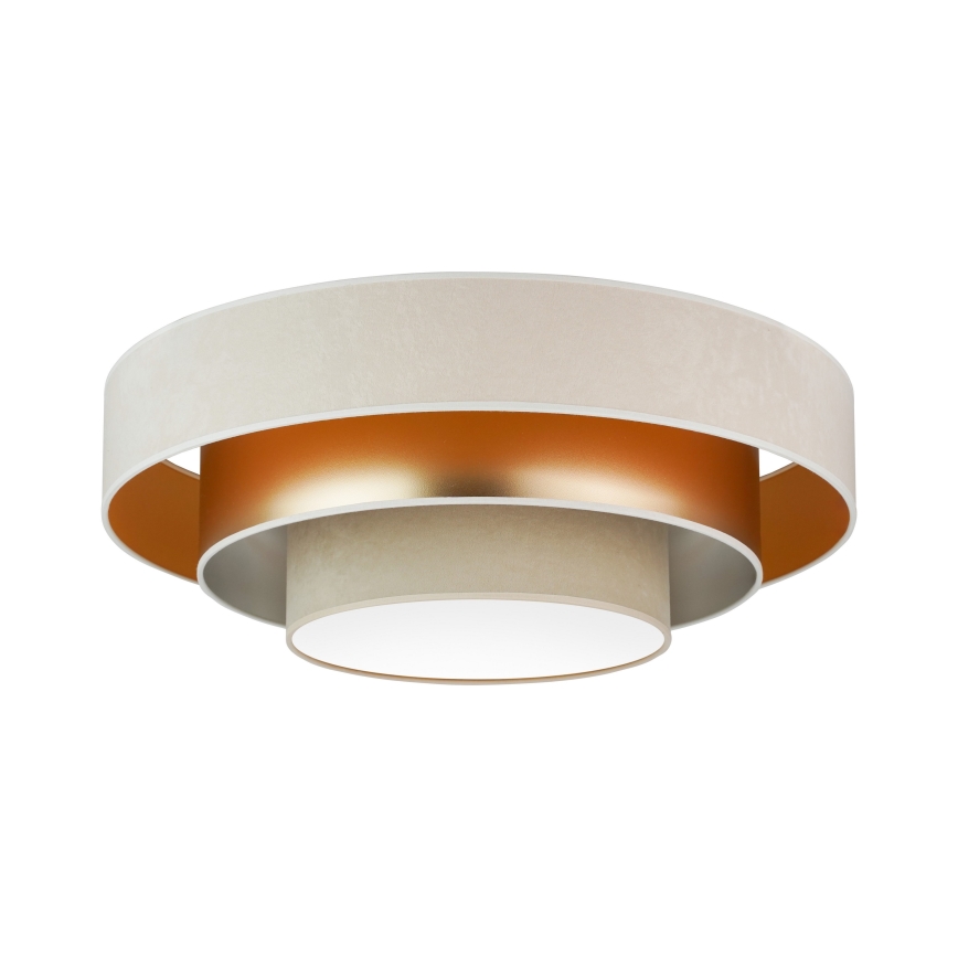 Duolla - LED Stropné svietidlo LUNETA LED/26W/230V pr. 60 cm 4000K krémová/zlatá/béžová