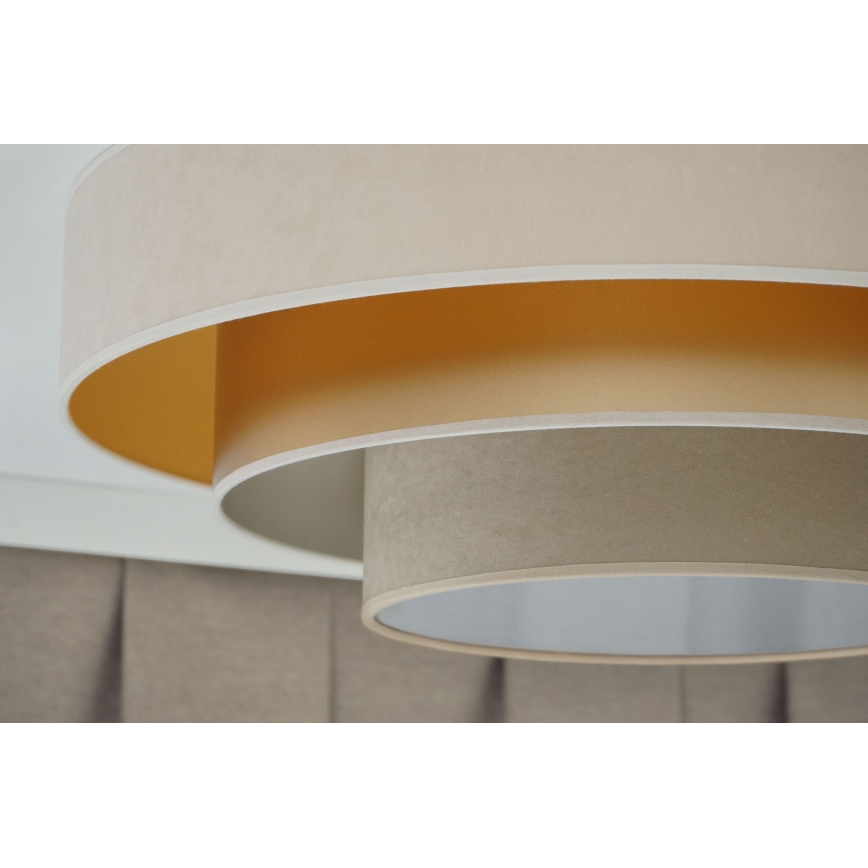 Duolla - LED Stropné svietidlo LUNETA LED/26W/230V pr. 60 cm 4000K krémová/zlatá/béžová