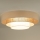 Duolla - LED Stropné svietidlo LUNETA LED/26W/230V pr. 60 cm 4000K ratan/béžová/hnedá