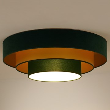 Duolla - LED Stropné svietidlo LUNETA LED/26W/230V pr. 60 cm 4000K zelená/zlatá