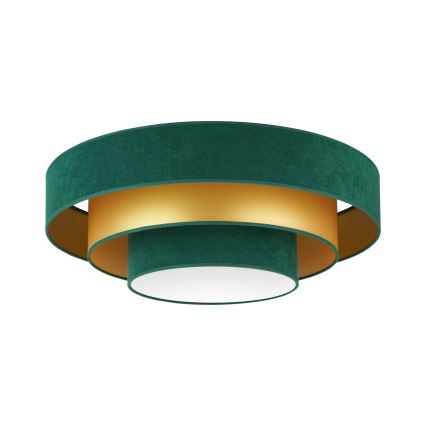 Duolla - LED Stropné svietidlo LUNETA LED/26W/230V pr. 60 cm 4000K zelená/zlatá
