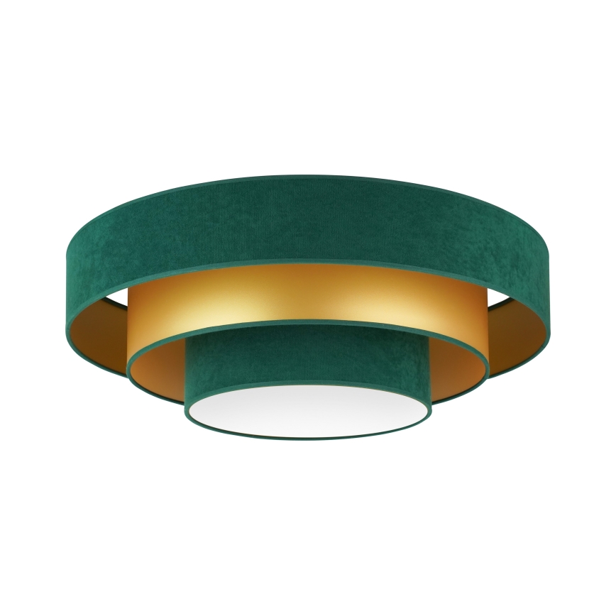 Duolla - LED Stropné svietidlo LUNETA LED/26W/230V pr. 60 cm 4000K zelená/zlatá