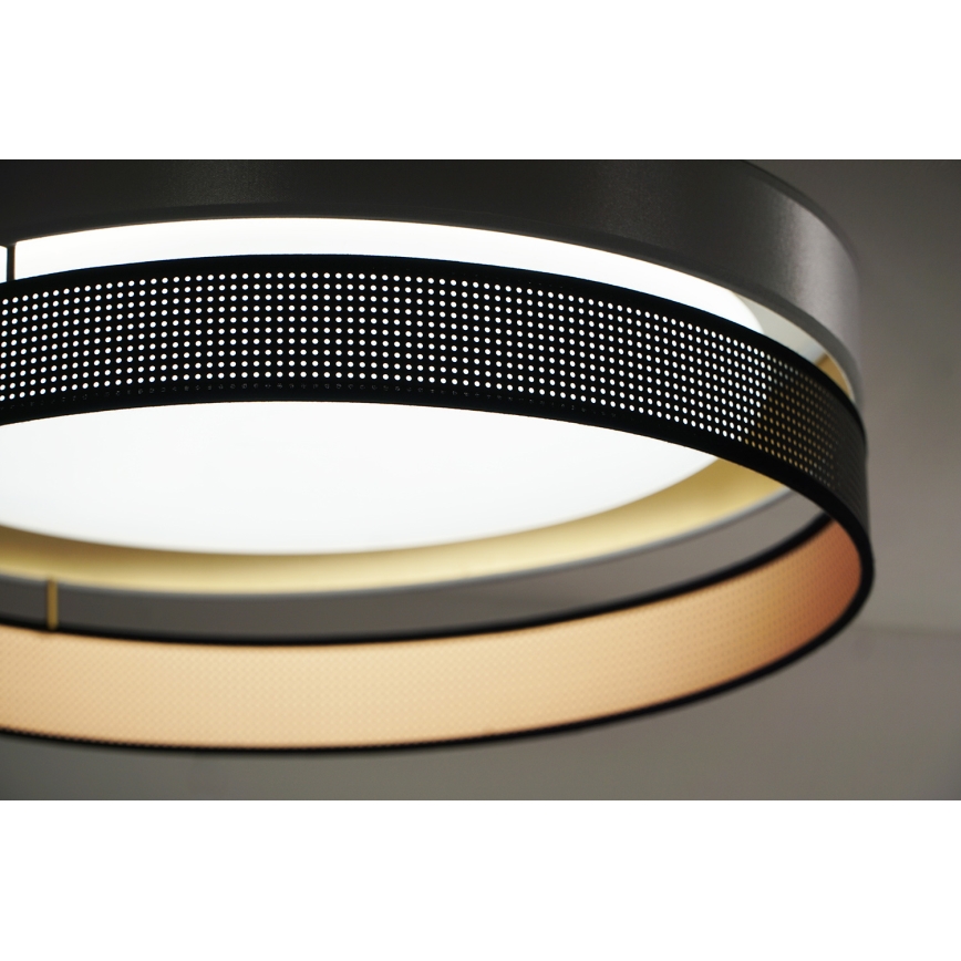 Duolla - LED Stropné svietidlo ROLLER DUO SHINY LED/24W/230V pr. 45 cm strieborná/čierna