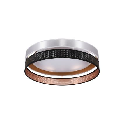 Duolla - LED Stropné svietidlo ROLLER DUO SHINY LED/24W/230V pr. 45 cm strieborná/čierna