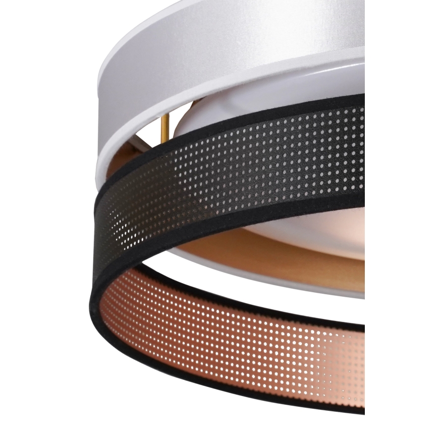 Duolla - LED Stropné svietidlo ROLLER DUO SHINY LED/24W/230V pr. 45 cm strieborná/čierna