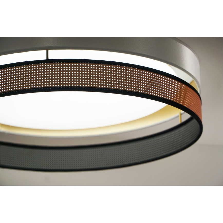 Duolla - LED Stropné svietidlo ROLLER DUO SHINY LED/24W/230V pr. 45 cm biela/medená
