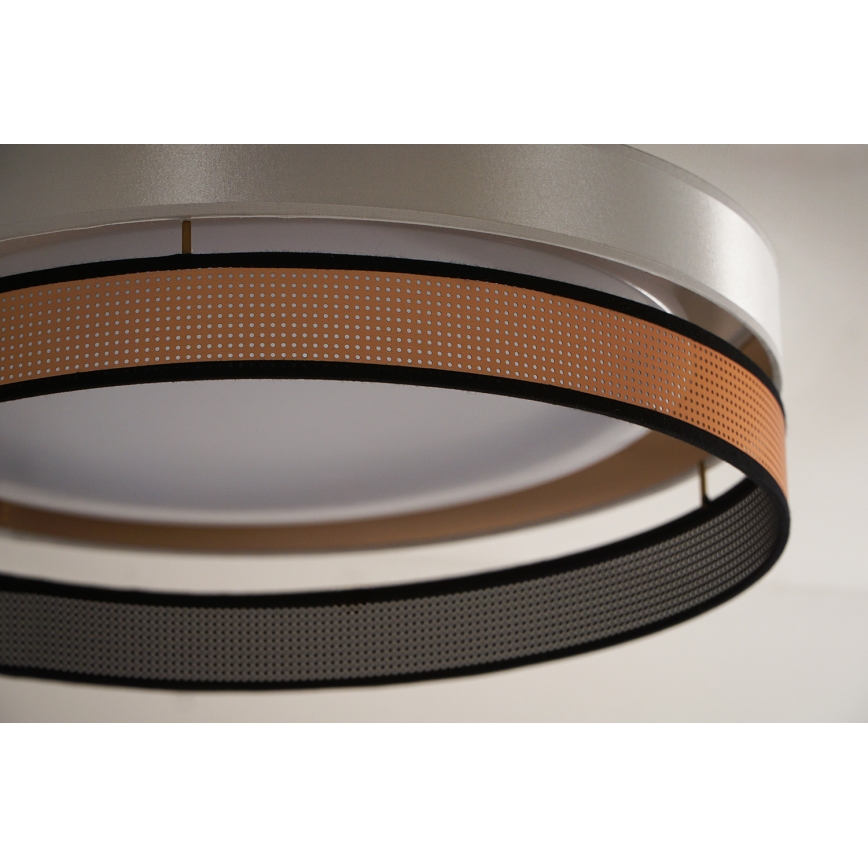 Duolla - LED Stropné svietidlo ROLLER DUO SHINY LED/24W/230V pr. 45 cm biela/medená