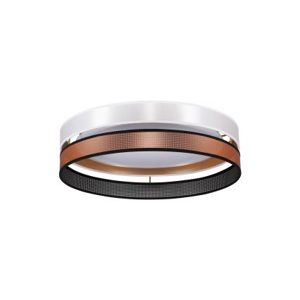 Duolla - LED Stropné svietidlo ROLLER DUO SHINY LED/24W/230V pr. 45 cm biela/medená