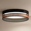 Duolla - LED Stropné svietidlo ROLLER DUO SHINY LED/24W/230V pr. 45 cm čierna/medená