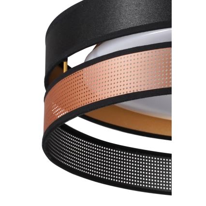 Duolla - LED Stropné svietidlo ROLLER DUO SHINY LED/24W/230V pr. 45 cm čierna/medená