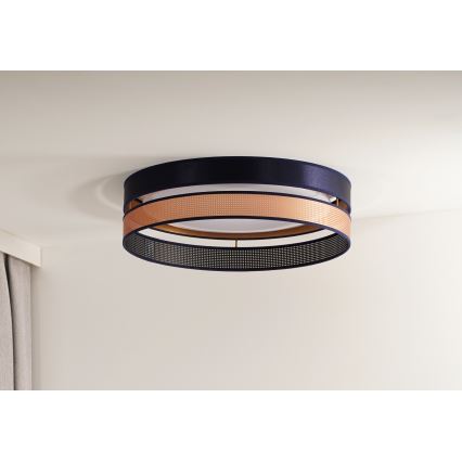 Duolla - LED Stropné svietidlo ROLLER DUO SHINY LED/24W/230V pr. 45 cm modrá/medená