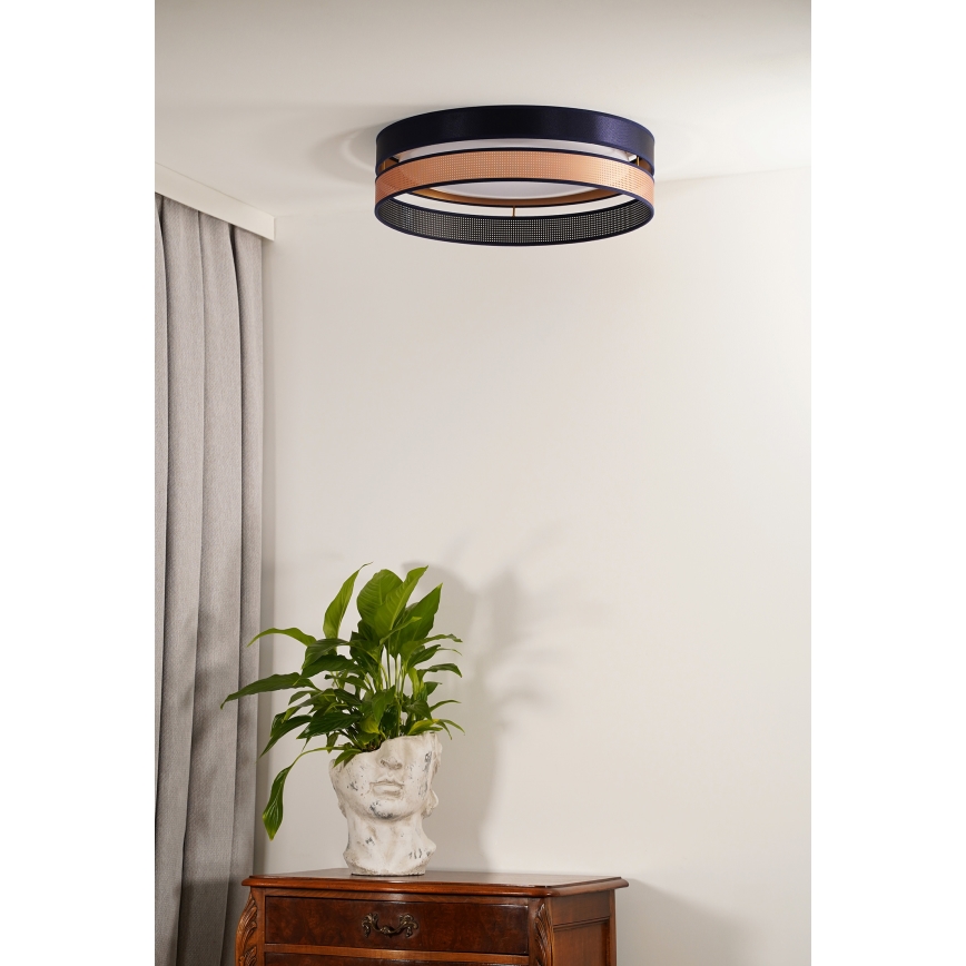 Duolla - LED Stropné svietidlo ROLLER DUO SHINY LED/24W/230V pr. 45 cm modrá/medená