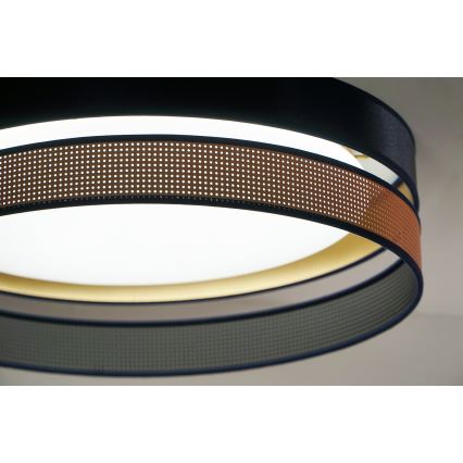 Duolla - LED Stropné svietidlo ROLLER DUO SHINY LED/24W/230V pr. 45 cm modrá/medená