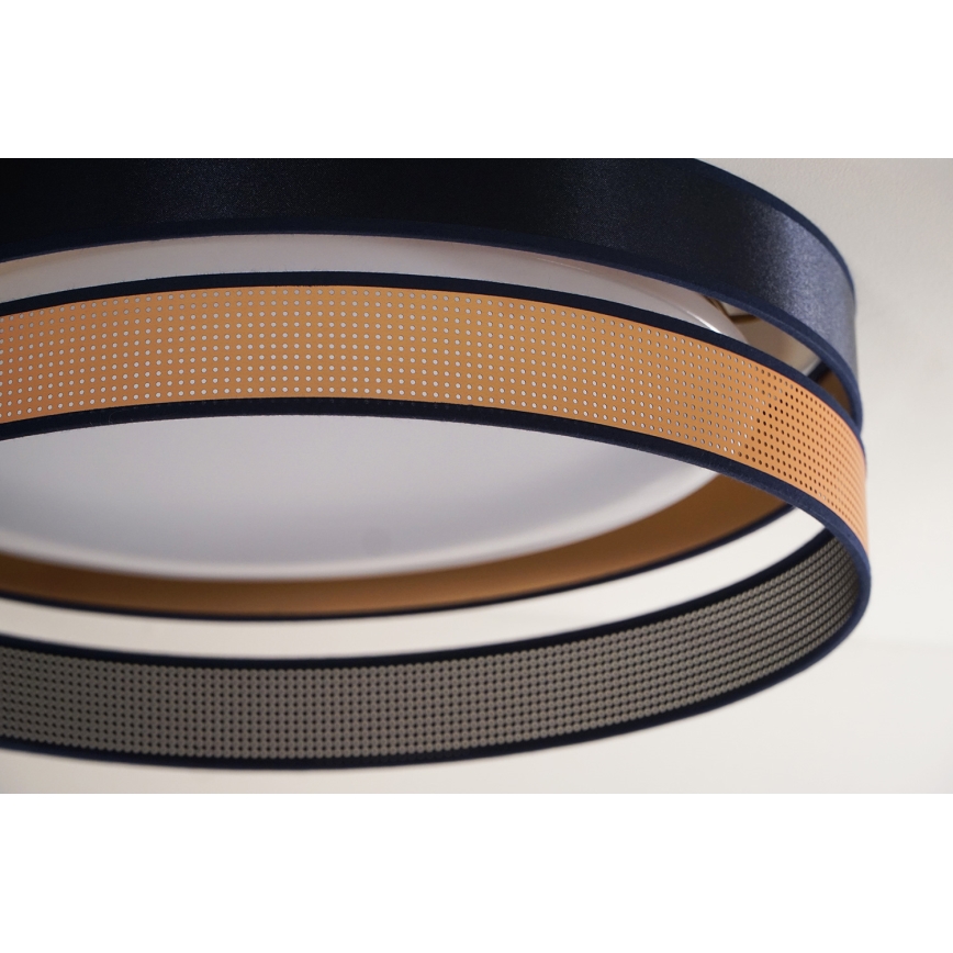Duolla - LED Stropné svietidlo ROLLER DUO SHINY LED/24W/230V pr. 45 cm modrá/medená