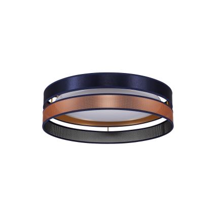 Duolla - LED Stropné svietidlo ROLLER DUO SHINY LED/24W/230V pr. 45 cm modrá/medená