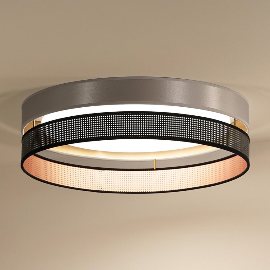 Duolla - LED Stropné svietidlo ROLLER DUO SHINY LED/24W/230V pr. 45 cm strieborná/čierna