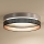Duolla - LED Stropné svietidlo ROLLER DUO SHINY LED/24W/230V pr. 45 cm strieborná/čierna