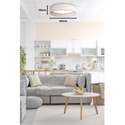 Duolla - LED Stropné svietidlo ROLLER LED/24W/230V pr. 45 cm béžová