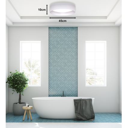 Duolla - LED Stropné svietidlo ROLLER LED/24W/230V pr. 45 cm biela