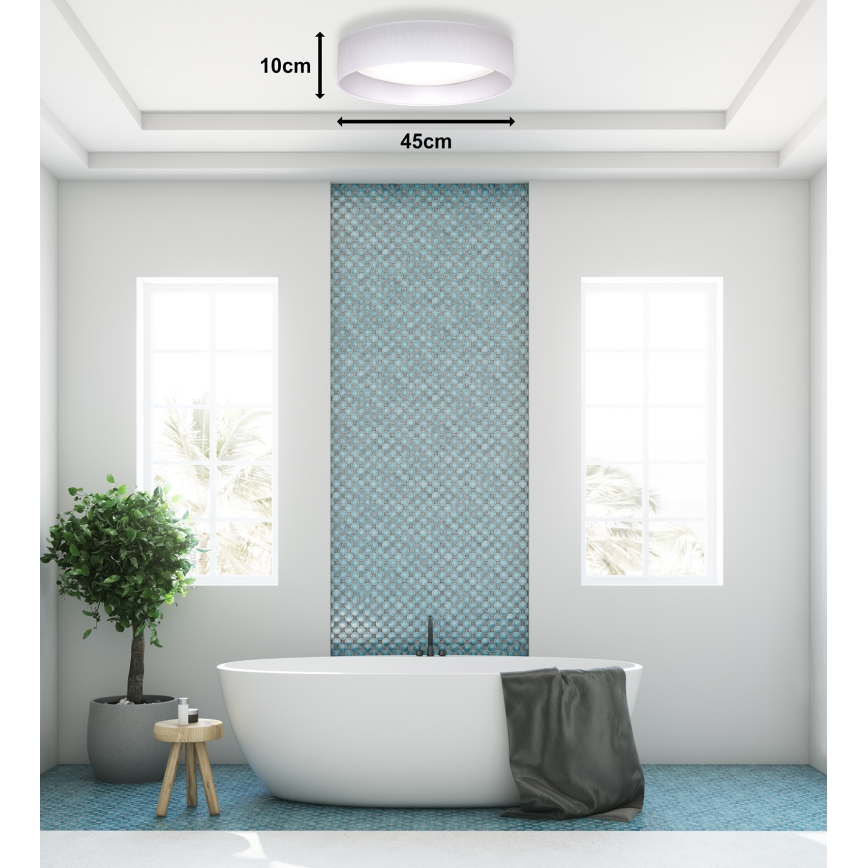 Duolla - LED Stropné svietidlo ROLLER LED/24W/230V pr. 45 cm biela