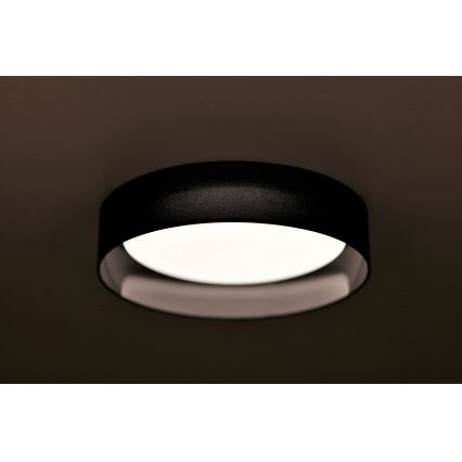 Duolla - LED Stropné svietidlo ROLLER LED/24W/230V pr. 45 cm čierna