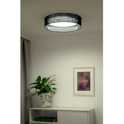 Duolla - LED Stropné svietidlo ROLLER LED/24W/230V pr. 45 cm čierna