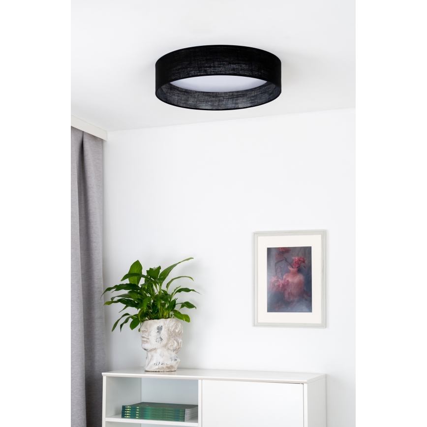 Duolla - LED Stropné svietidlo ROLLER LED/24W/230V pr. 45 cm čierna