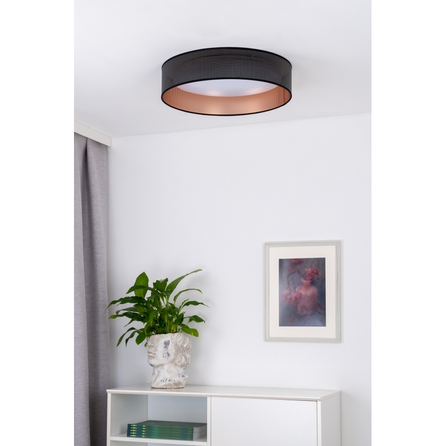 Duolla - LED Stropné svietidlo ROLLER LED/24W/230V pr. 45 cm čierna/medená