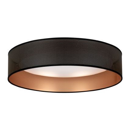 Duolla - LED Stropné svietidlo ROLLER LED/24W/230V pr. 45 cm čierna/medená