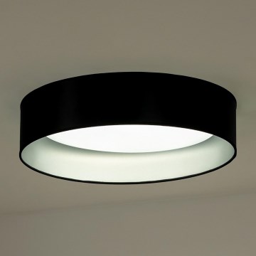 Duolla - LED Stropné svietidlo ROLLER LED/24W/230V pr. 45 cm čierna/strieborná