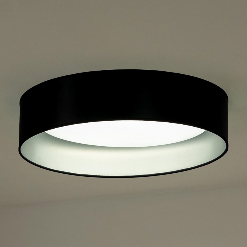 Duolla - LED Stropné svietidlo ROLLER LED/24W/230V pr. 45 cm čierna/strieborná
