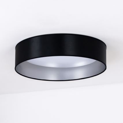 Duolla - LED Stropné svietidlo ROLLER LED/24W/230V pr. 45 cm čierna/strieborná