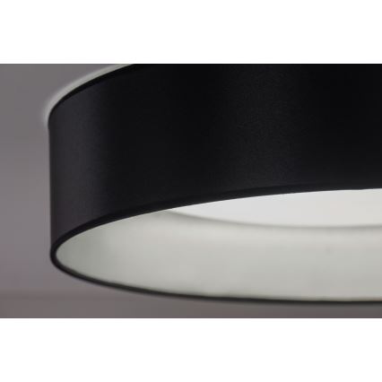 Duolla - LED Stropné svietidlo ROLLER LED/24W/230V pr. 45 cm čierna/strieborná