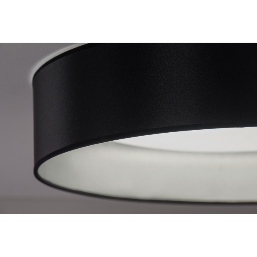 Duolla - LED Stropné svietidlo ROLLER LED/24W/230V pr. 45 cm čierna/strieborná