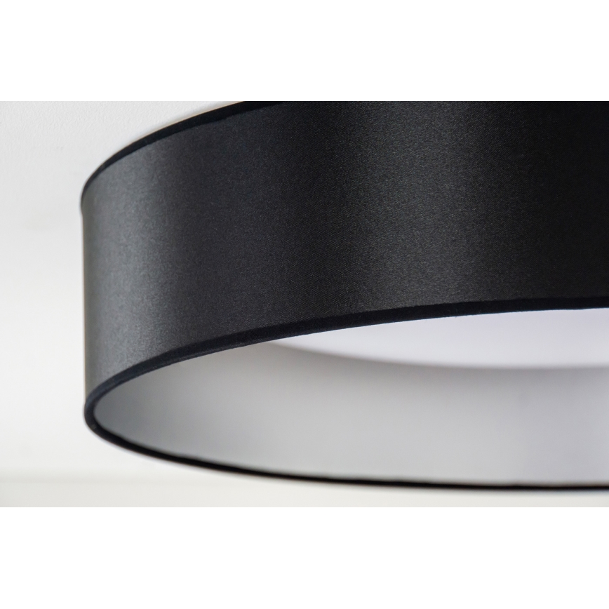 Duolla - LED Stropné svietidlo ROLLER LED/24W/230V pr. 45 cm čierna/strieborná