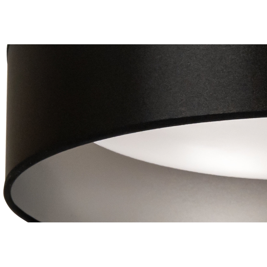 Duolla - LED Stropné svietidlo ROLLER LED/24W/230V pr. 45 cm čierna/strieborná