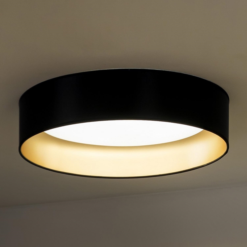 Duolla - LED Stropné svietidlo ROLLER LED/24W/230V pr. 45 cm čierna/zlatá