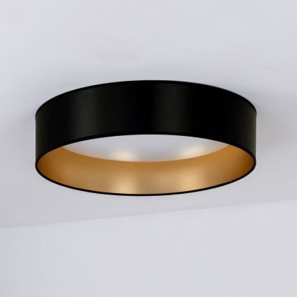 Duolla - LED Stropné svietidlo ROLLER LED/24W/230V pr. 45 cm čierna/zlatá