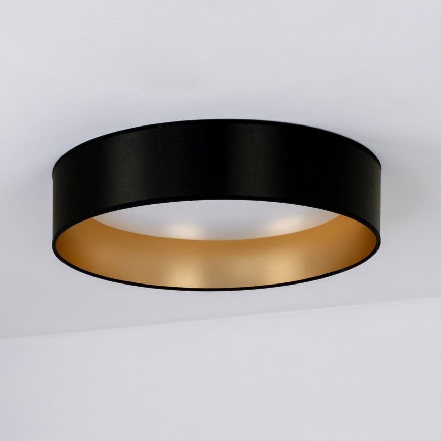 Duolla - LED Stropné svietidlo ROLLER LED/24W/230V pr. 45 cm čierna/zlatá