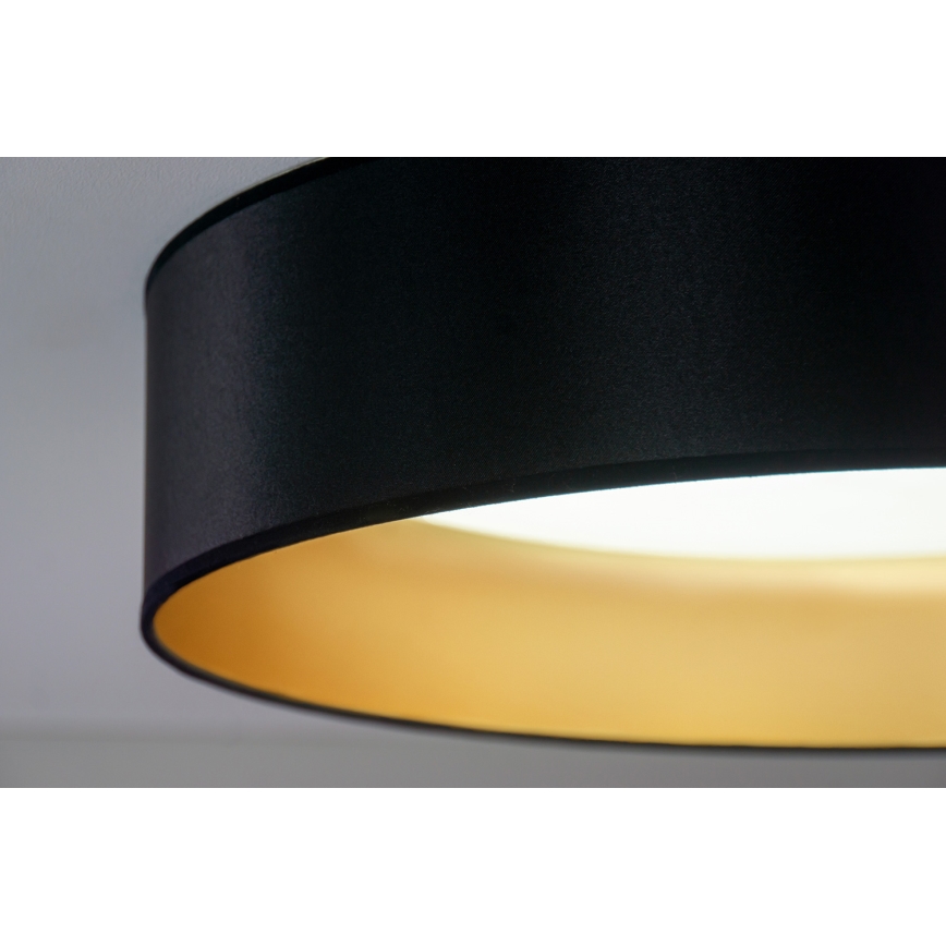 Duolla - LED Stropné svietidlo ROLLER LED/24W/230V pr. 45 cm čierna/zlatá