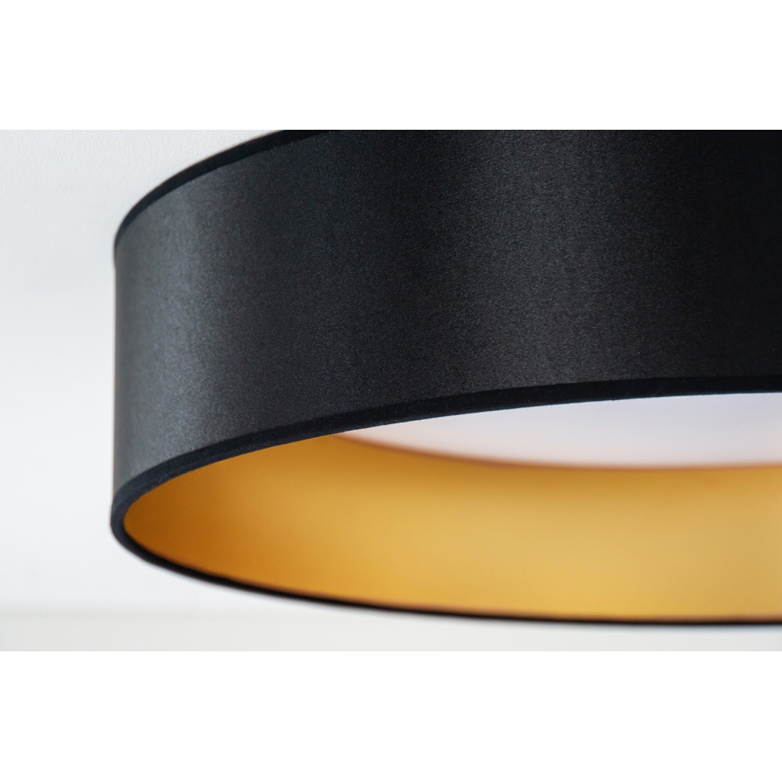 Duolla - LED Stropné svietidlo ROLLER LED/24W/230V pr. 45 cm čierna/zlatá