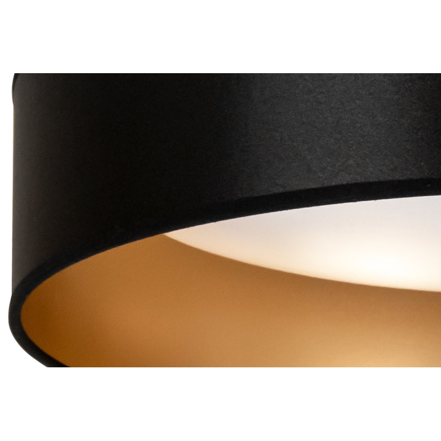 Duolla - LED Stropné svietidlo ROLLER LED/24W/230V pr. 45 cm čierna/zlatá