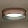 Duolla - LED Stropné svietidlo ROLLER LED/24W/230V pr. 45 cm medená/čierna