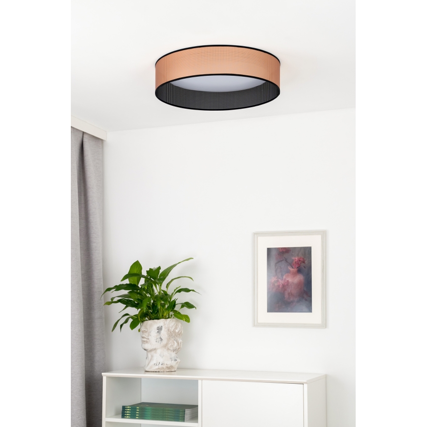 Duolla - LED Stropné svietidlo ROLLER LED/24W/230V pr. 45 cm medená/čierna
