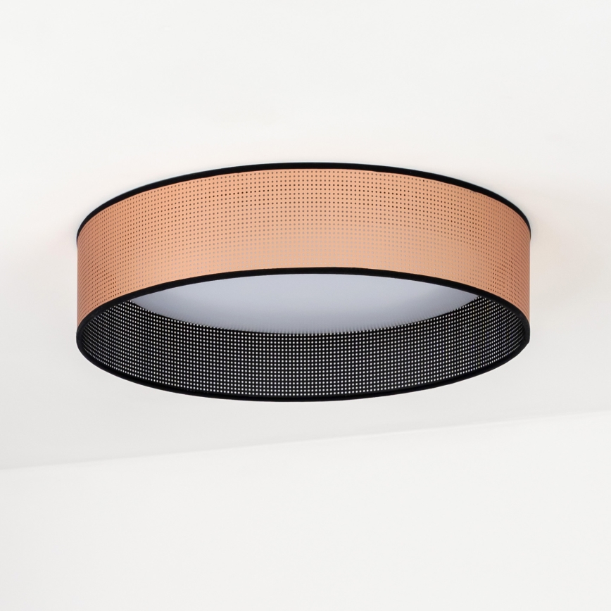 Duolla - LED Stropné svietidlo ROLLER LED/24W/230V pr. 45 cm medená/čierna