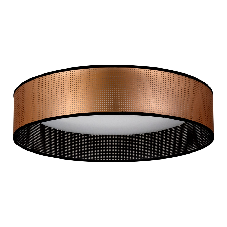 Duolla - LED Stropné svietidlo ROLLER LED/24W/230V pr. 45 cm medená/čierna