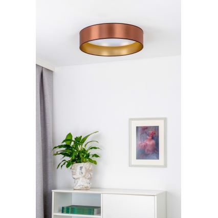 Duolla - LED Stropné svietidlo ROLLER LED/24W/230V pr. 45 cm medená/zlatá
