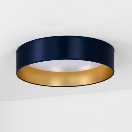 Duolla - LED Stropné svietidlo ROLLER LED/24W/230V pr. 45 cm modrá/zlatá